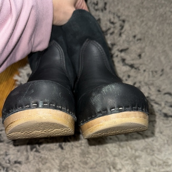 NO.6 5" Shearling Clog Boot in Black Suede size 39 (US 7.5) - Picture 10 of 13